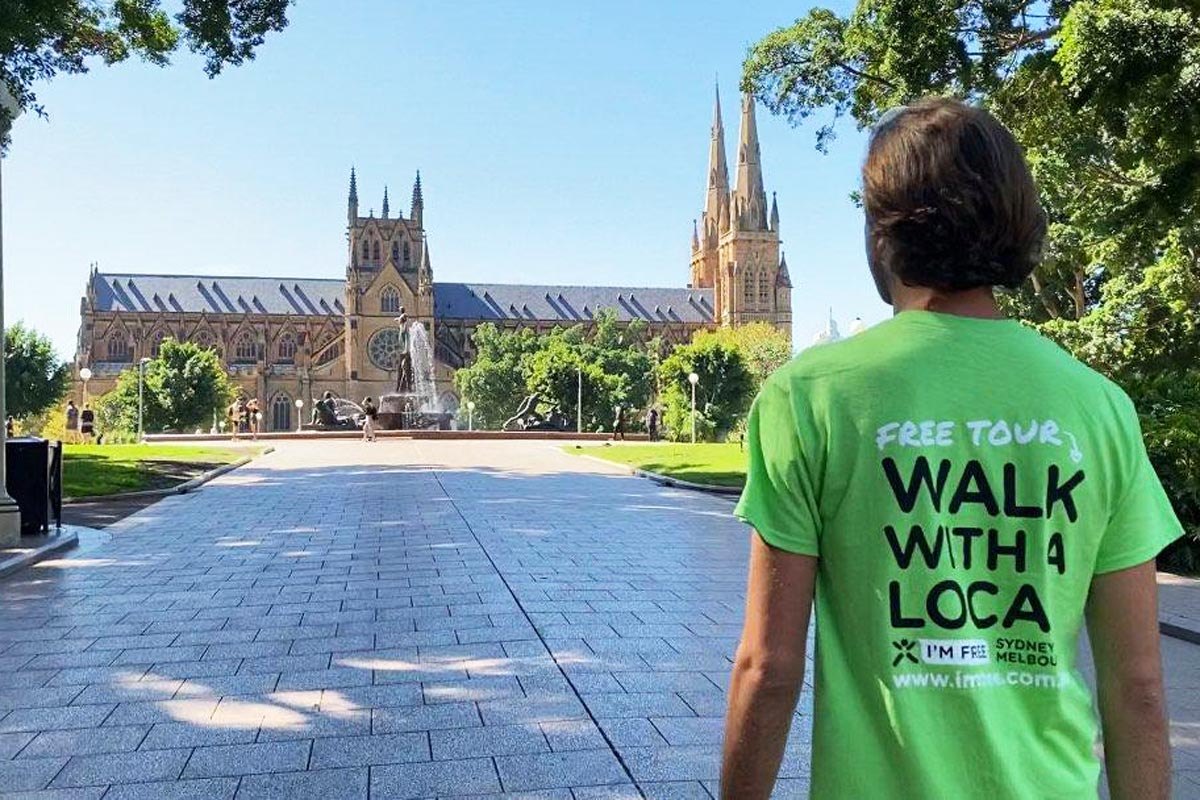 walking tour at St Mary's Cathedral in Sydney, Australia