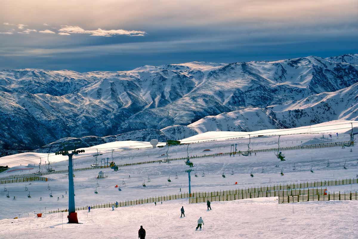 enjoy skiing at the Valle Nevado in Santiago, Chile