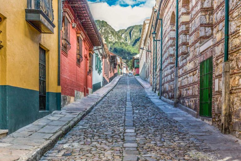 A cute street in La Candelaria Bogota