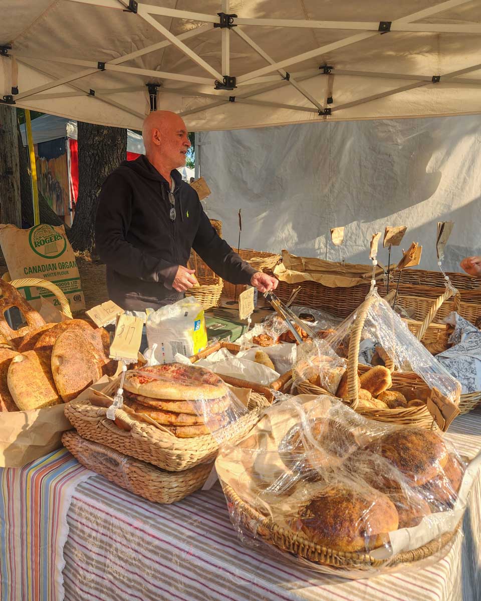 Bread at the Ganges Saturday Market on Salt Spring Island