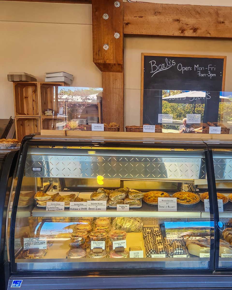 Counter at Barbs Bakery and Bistro on Salt Spring Island