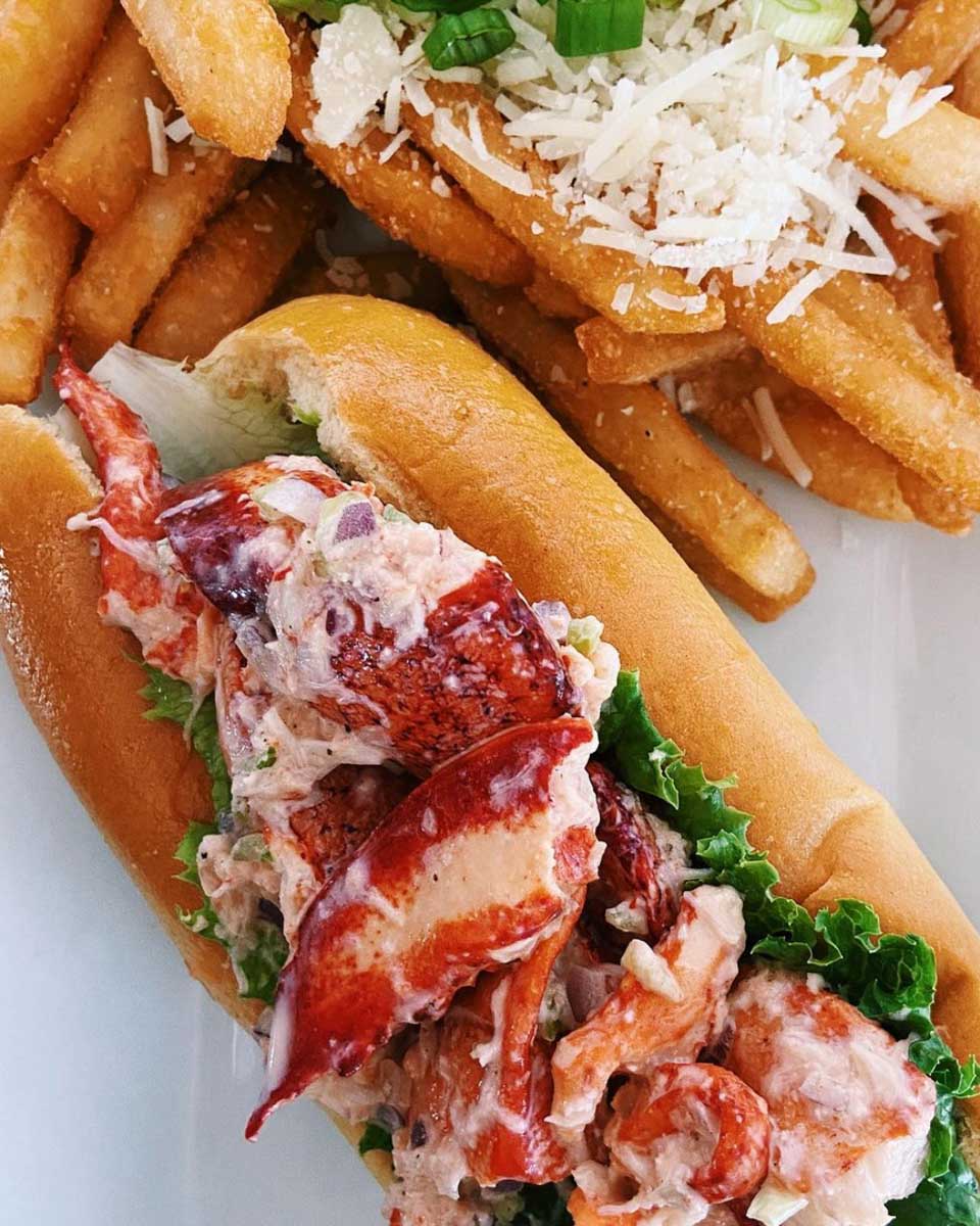 Lobster roll at Whalers Restaurant Exmouth