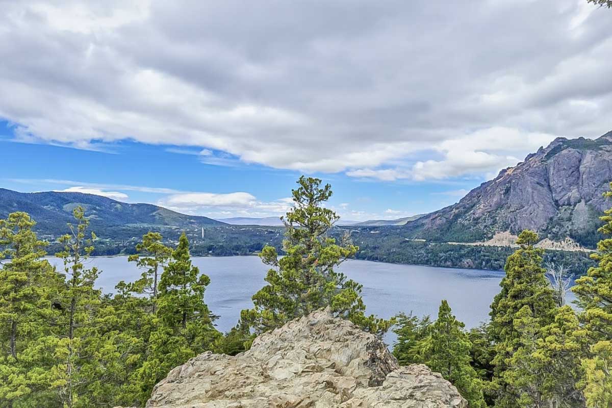 The view at Mirador Lago Gutierrez near Bariloche, Argentina