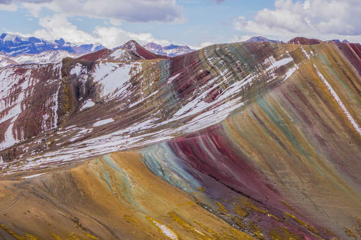 Palccoyo Mountain near Cusco Peru known as the "other" Rainbow Mountain