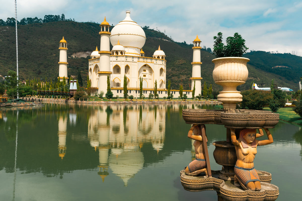 a beautiful view of Parque Jaime Duque in Bogota, Colombia