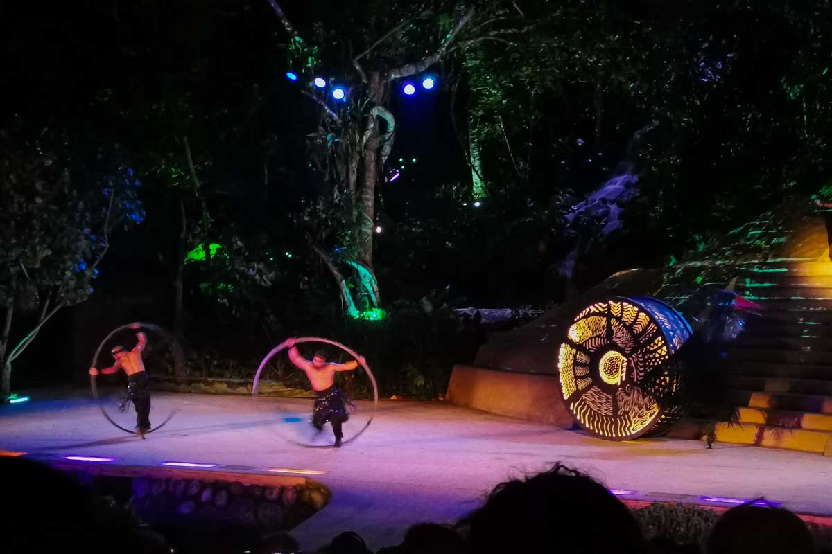 Ring performers at the Rhythms of the Night show in Puerto Vallarta