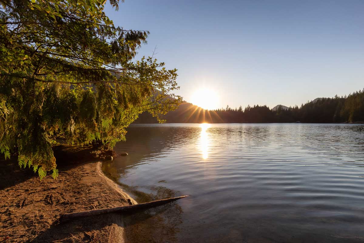 Hicks Lake in Sasquatch Provincial Park, Canada