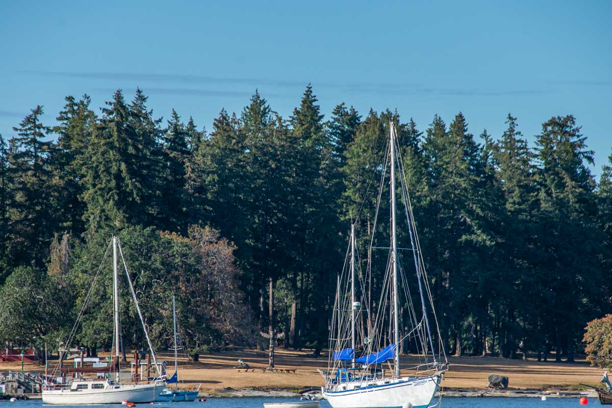 Saysutshun Newcastle Island Marine Provincial Park in Nanaimo, BC