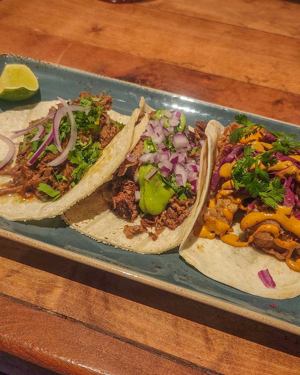 Tacos at the Mexican Corner in Whistler, BC