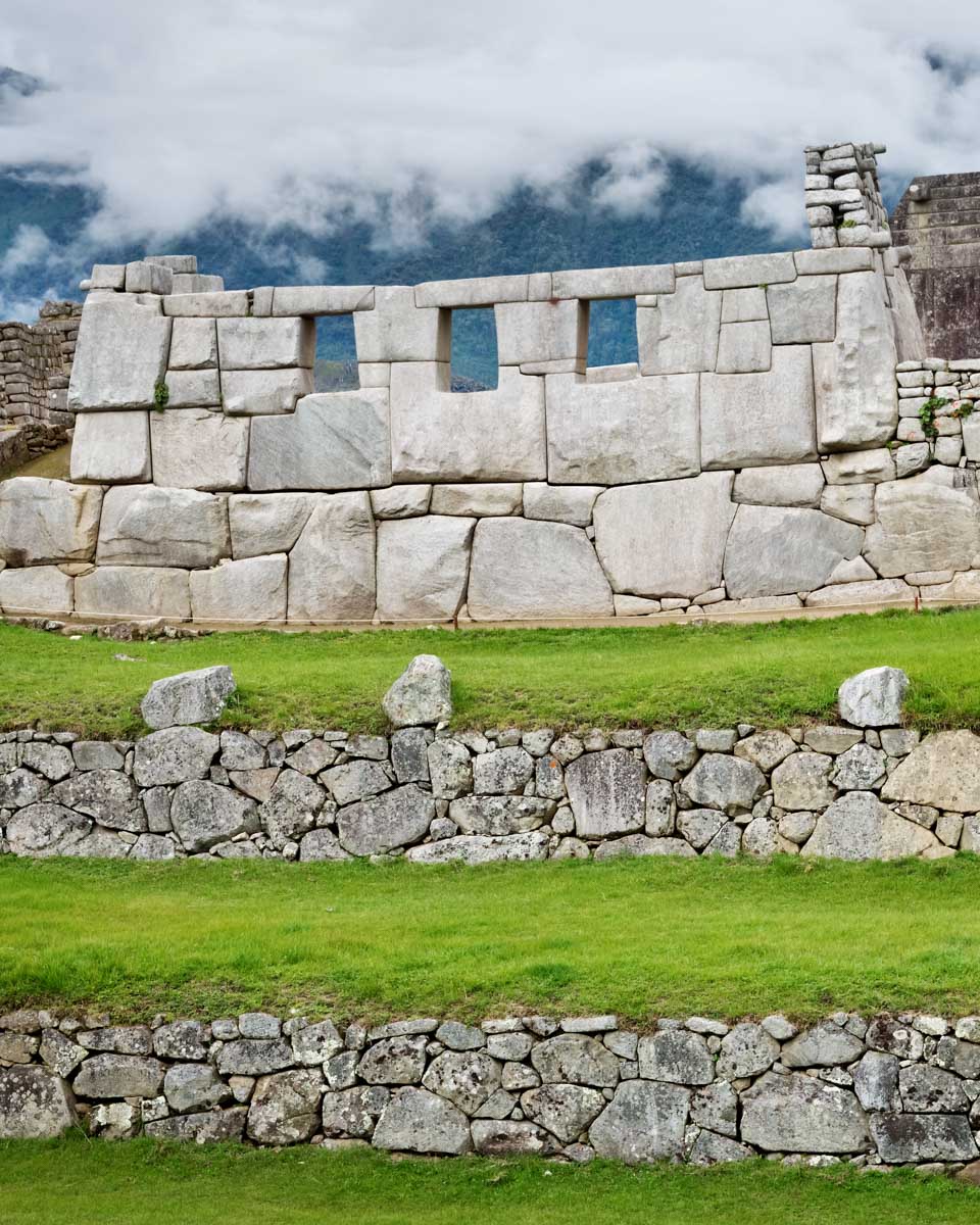 Temple of the 3 windows at Machu Picchu, Peru
