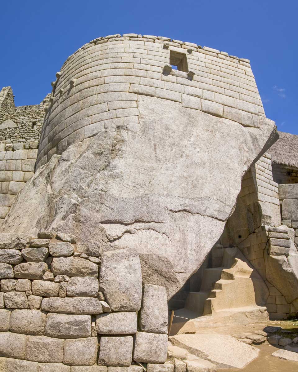 The Temple of the Sun at Machu Picchu, Peru