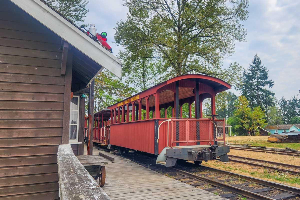 The train at the BC Forest Discovery Centre in Duncan, BC