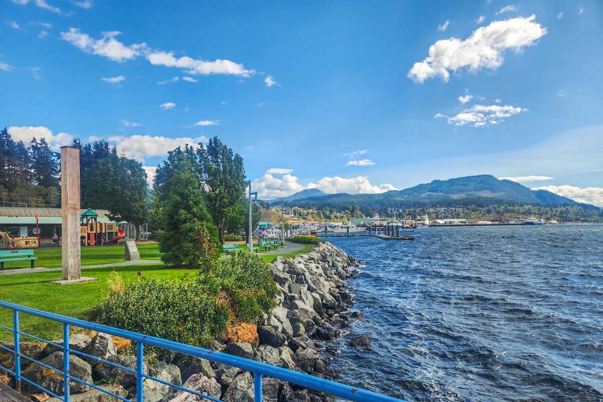 The waterfront in Port Alberni, BC