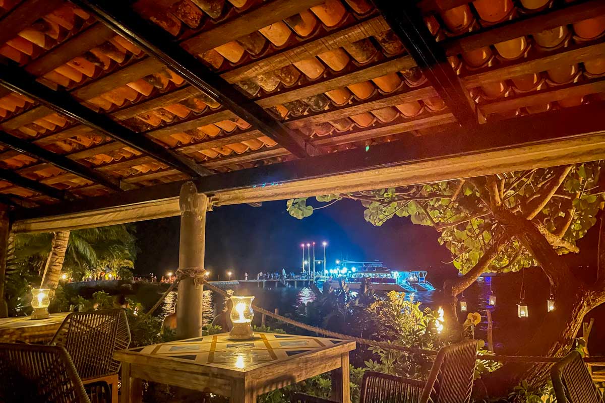 View from one of the restaurants at the Rhythms of the Night show in Puerto Vallarta