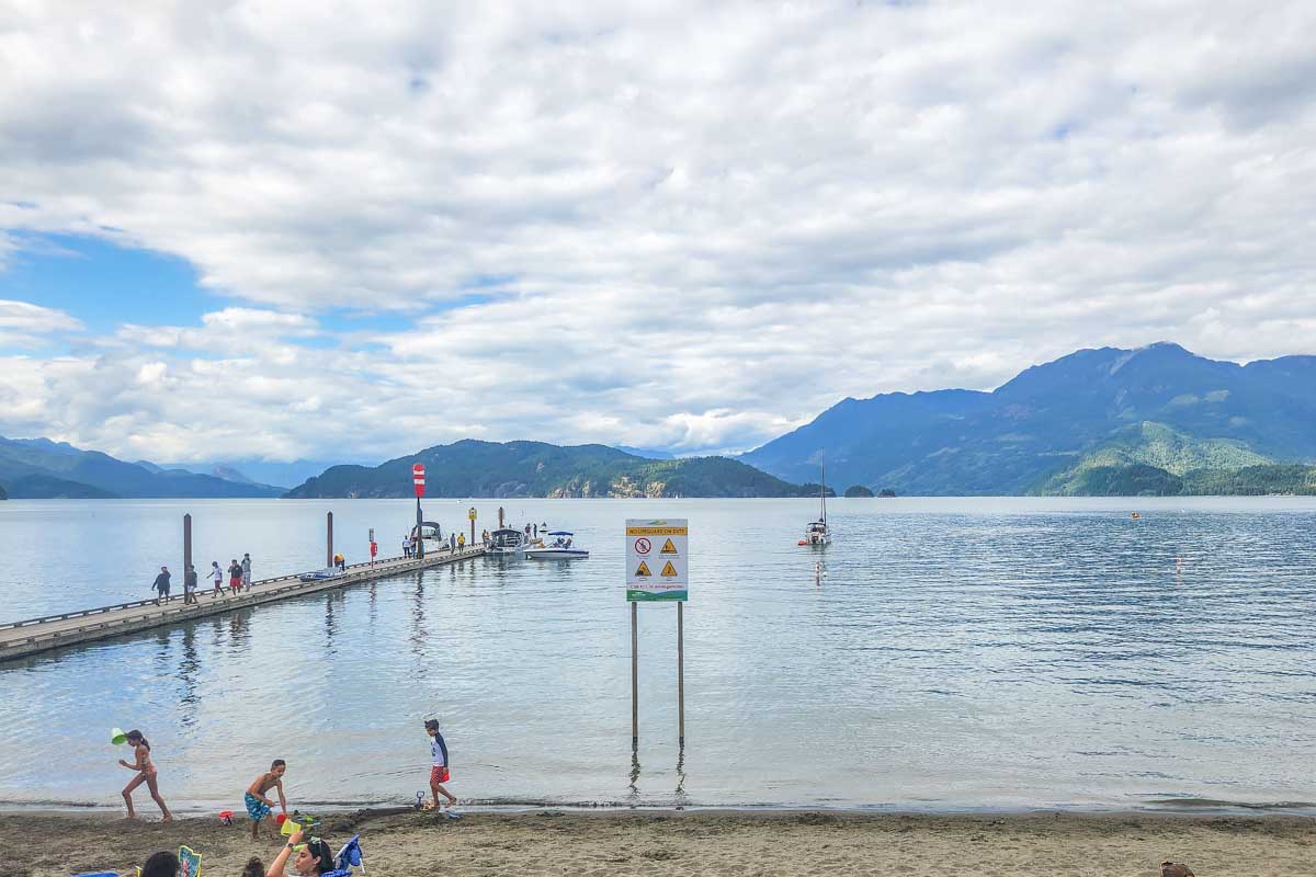 View of Lake Harrison from Harrison hot Springs, Canada