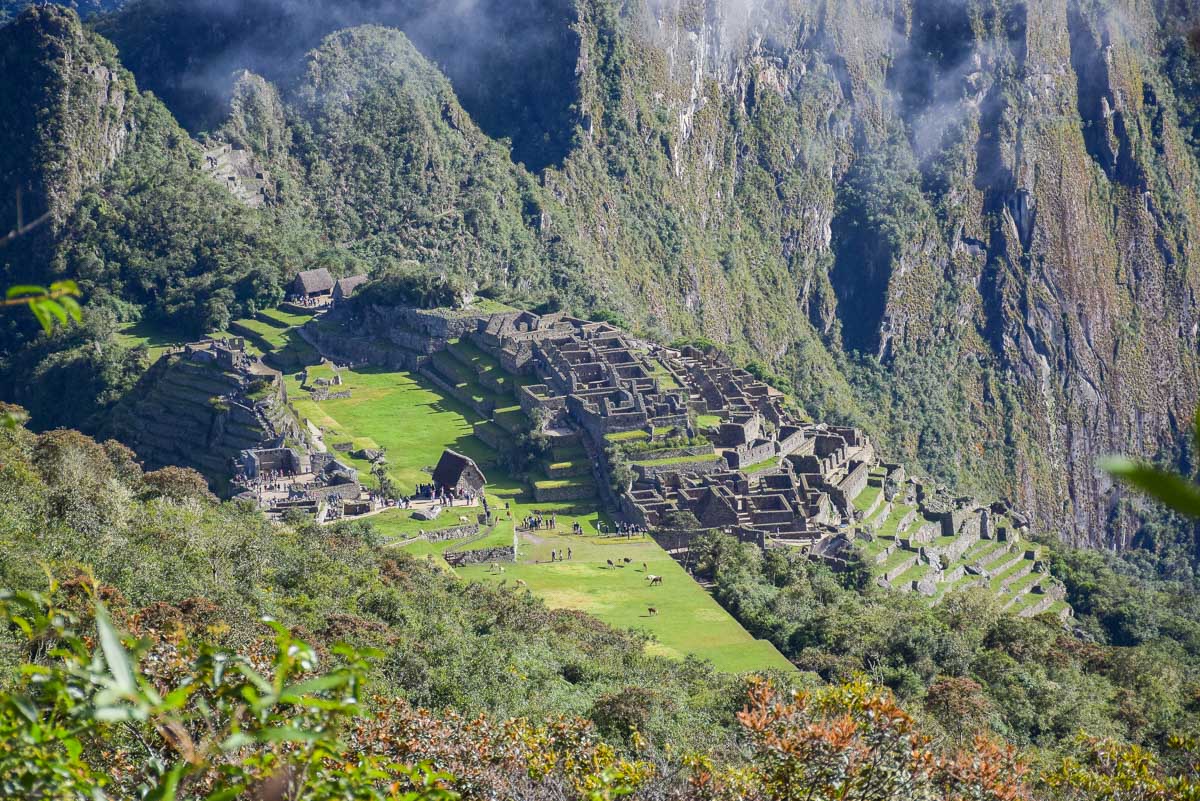 View of Machu Picchu from Machu Picchu Mountain, Peru