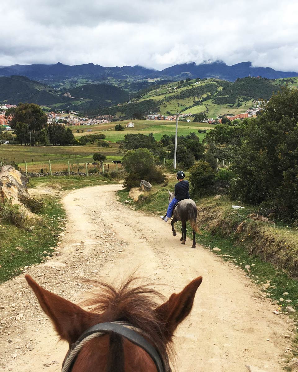 horseback riding at Bogota, Colombia