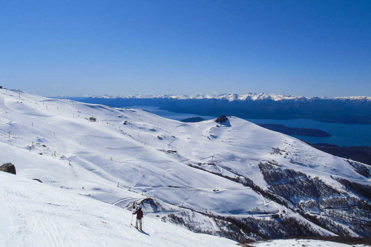 view at the ski resort in Cerro Cathedral Bariloche, Argentina
