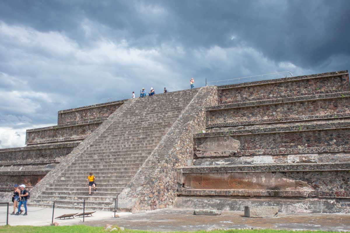 A temple at Teotihuacan, Mexico