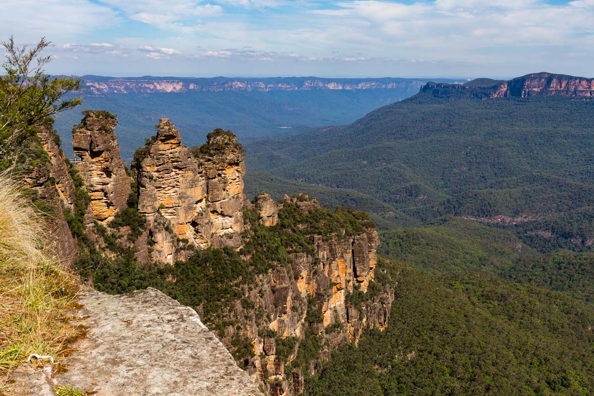 Scenic view at the Blue Mountains Three Sister in Sydney, Australia