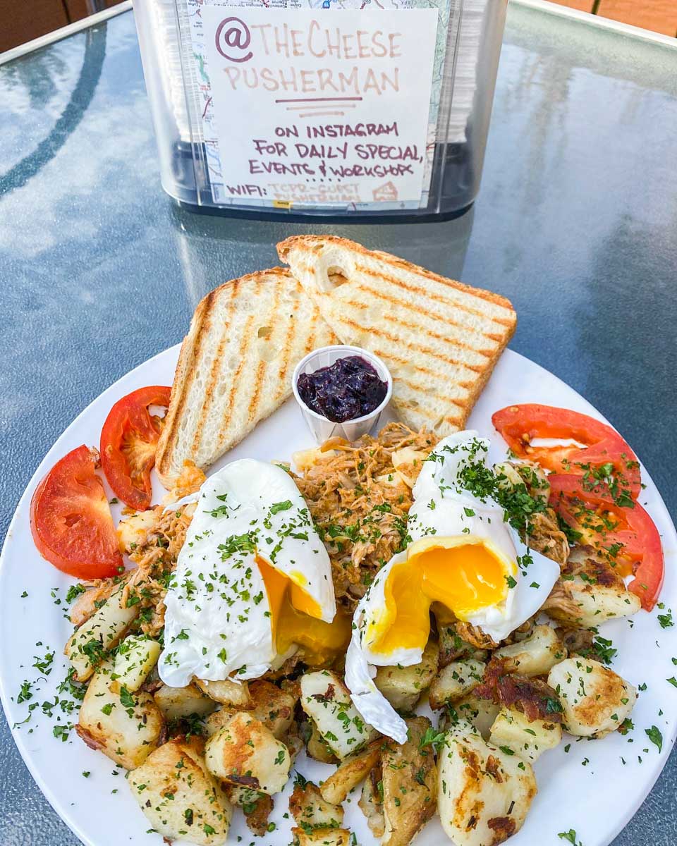 Breakfast at The Cheese Pusherman Roadhouse  