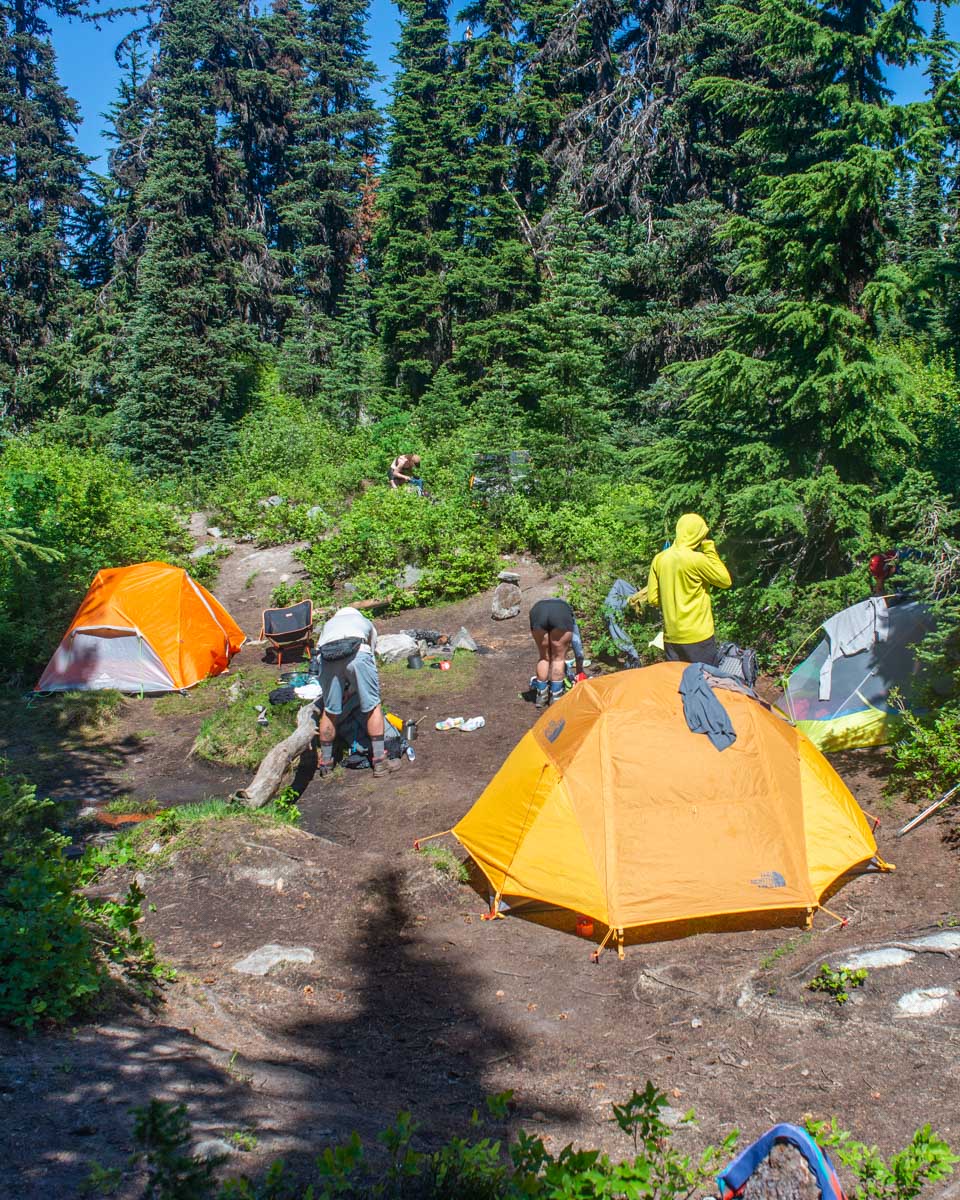 Camping at Rohr Lake