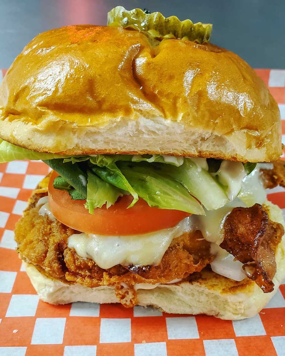 JV's Diner Chicken burger