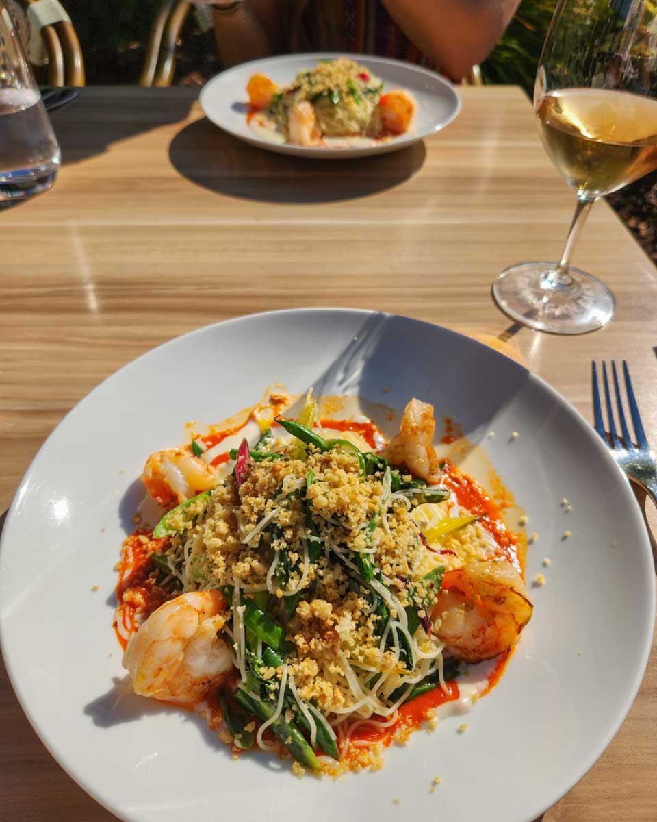 Meals at Lake Breeze winery in Penticton