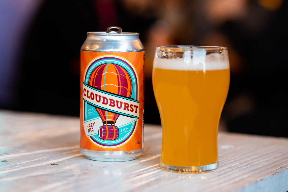 Cloudburst Hazy IPA from Otherside Brewing Co in Perth Australia