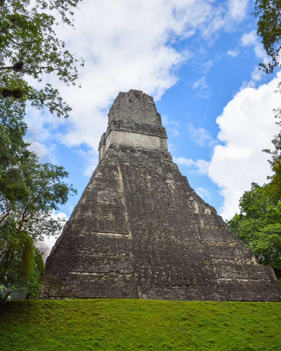 Tall temple in Tikal