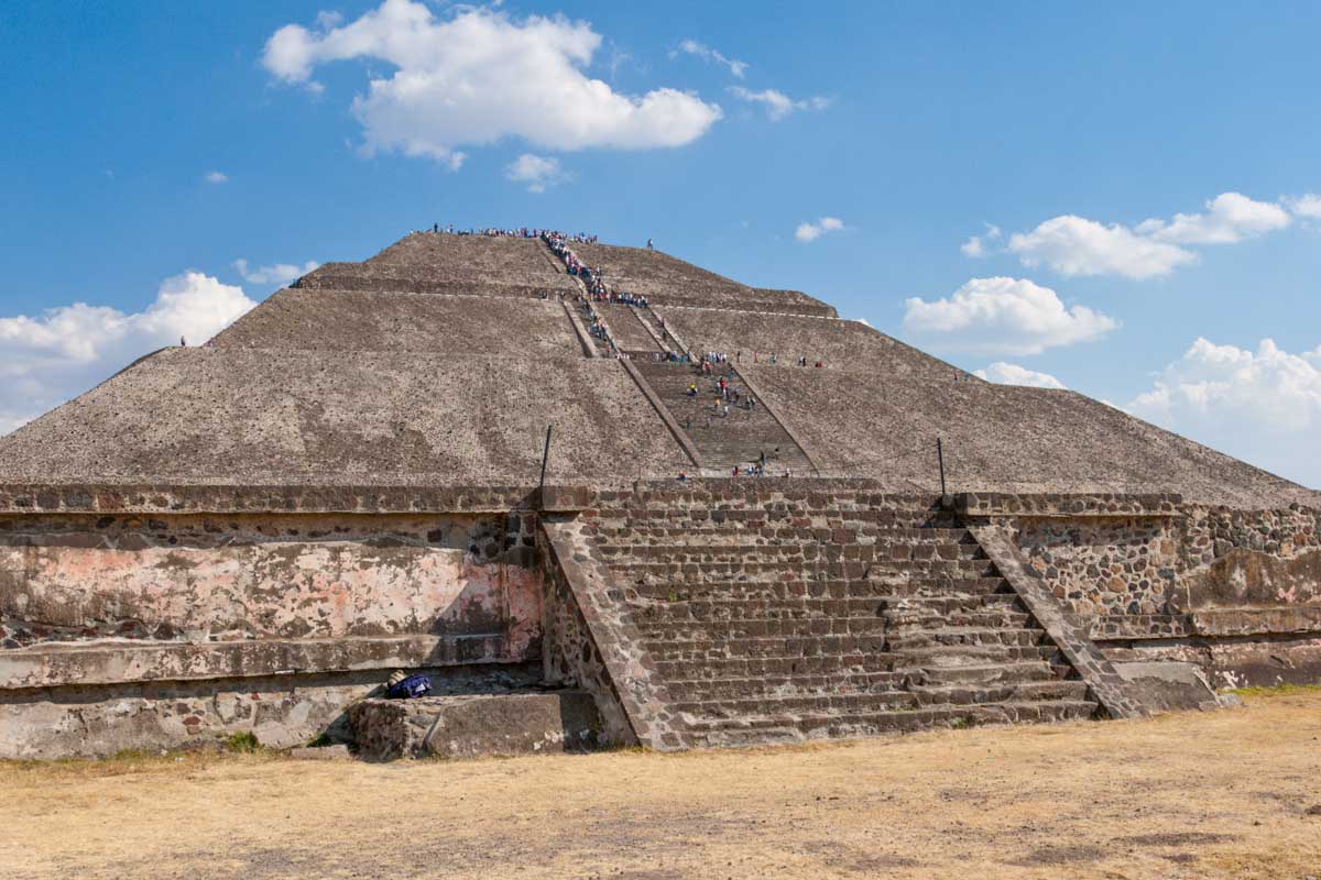 The Pyramid of the Sun at Teotihuacan, Mexico