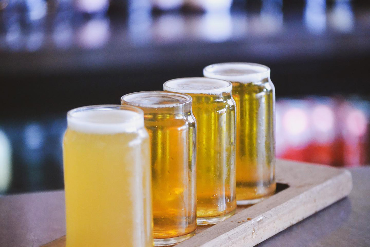 beer paddle at The Seasonal Brewing Co in Perth Australia