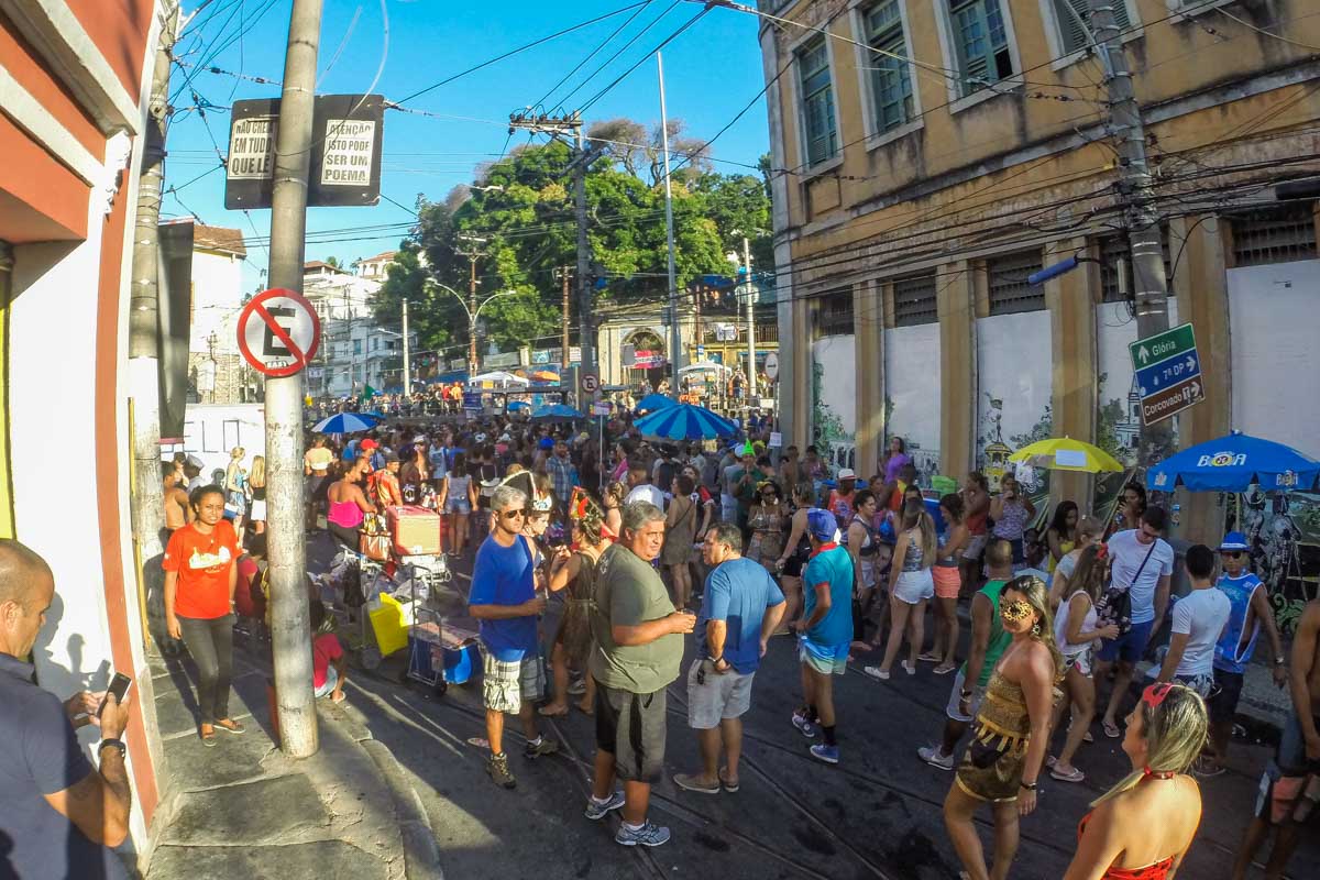 A bloco in Carnival, in the Santa Teresa neighborhood
