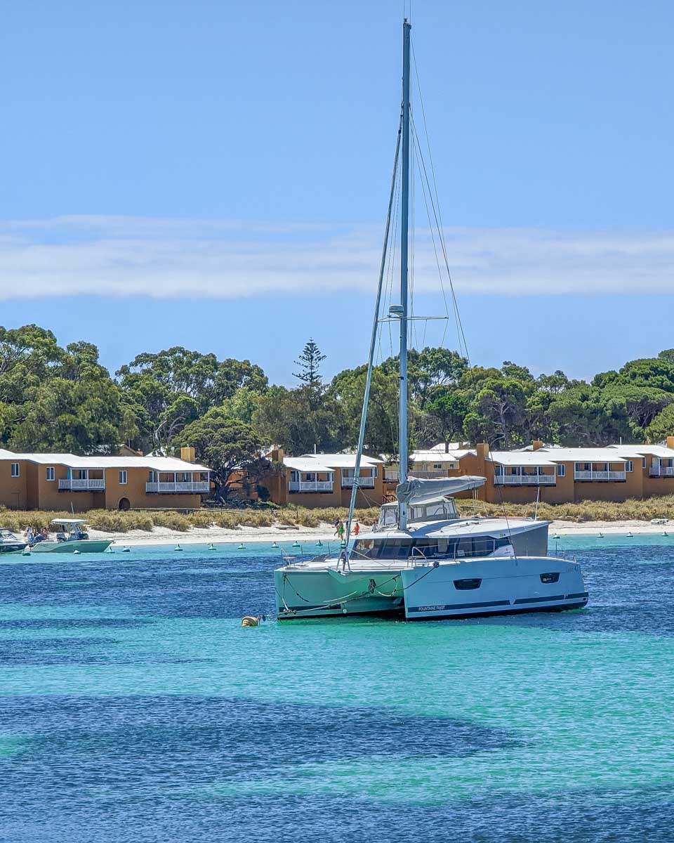 A catamaran on Rottnest Island Perth