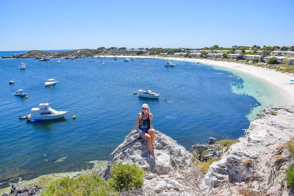 Bailey at City of York Bay beach, Rottnest Island