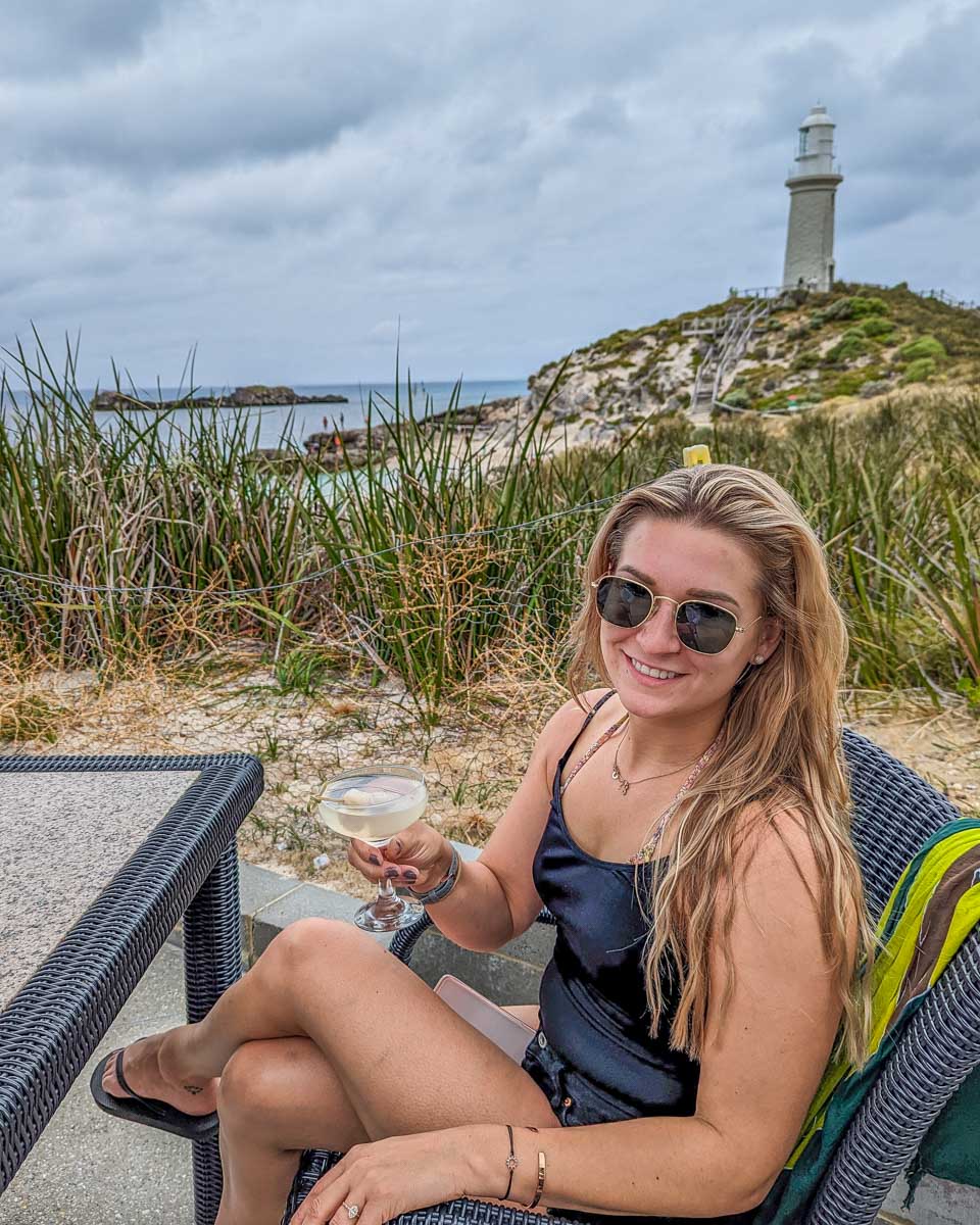 Cocktails at Pinky's Rottnest Island