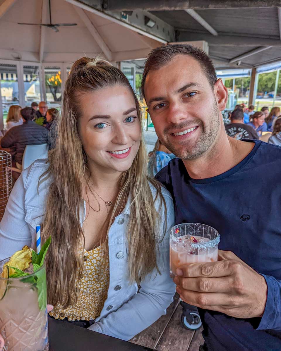 Daniel and Bailey at Isola Bar e Cibo on Rottnest Island