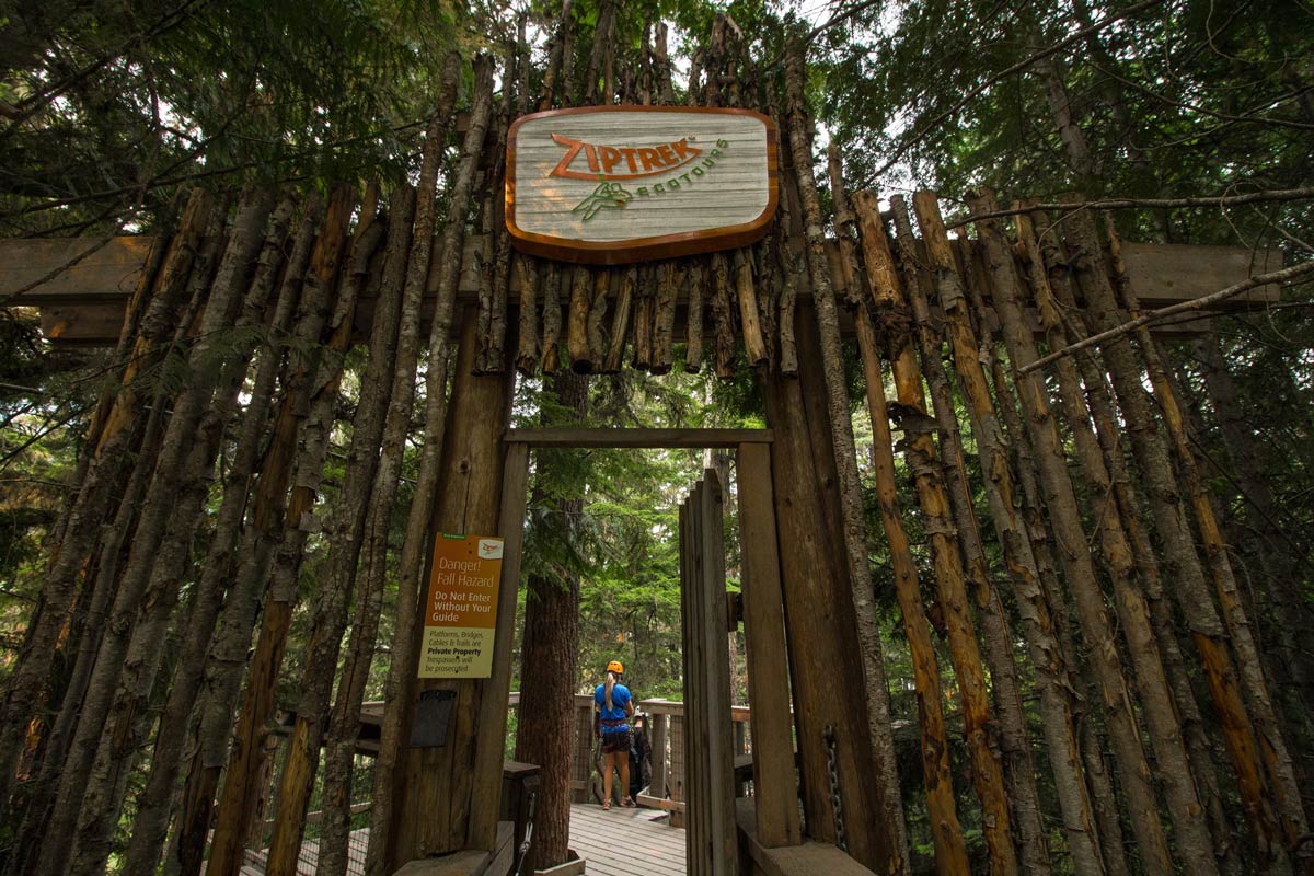 Starting point at Ziptrek Ecotours Whistler, Canada