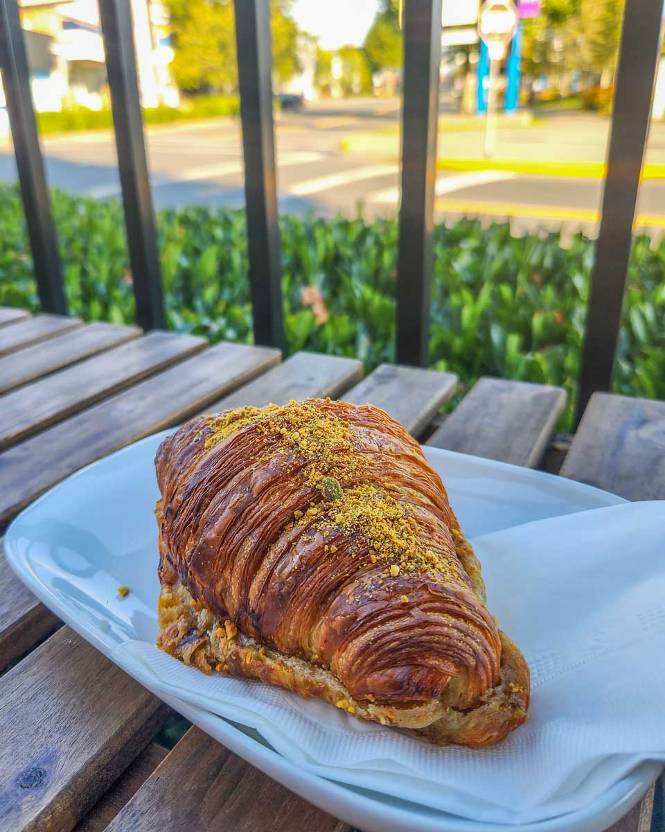 A croissant at Freyja Croissants in Campbell River