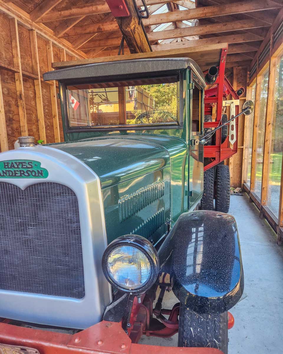 An old car at the museum of Campbell River, Vancouver Island