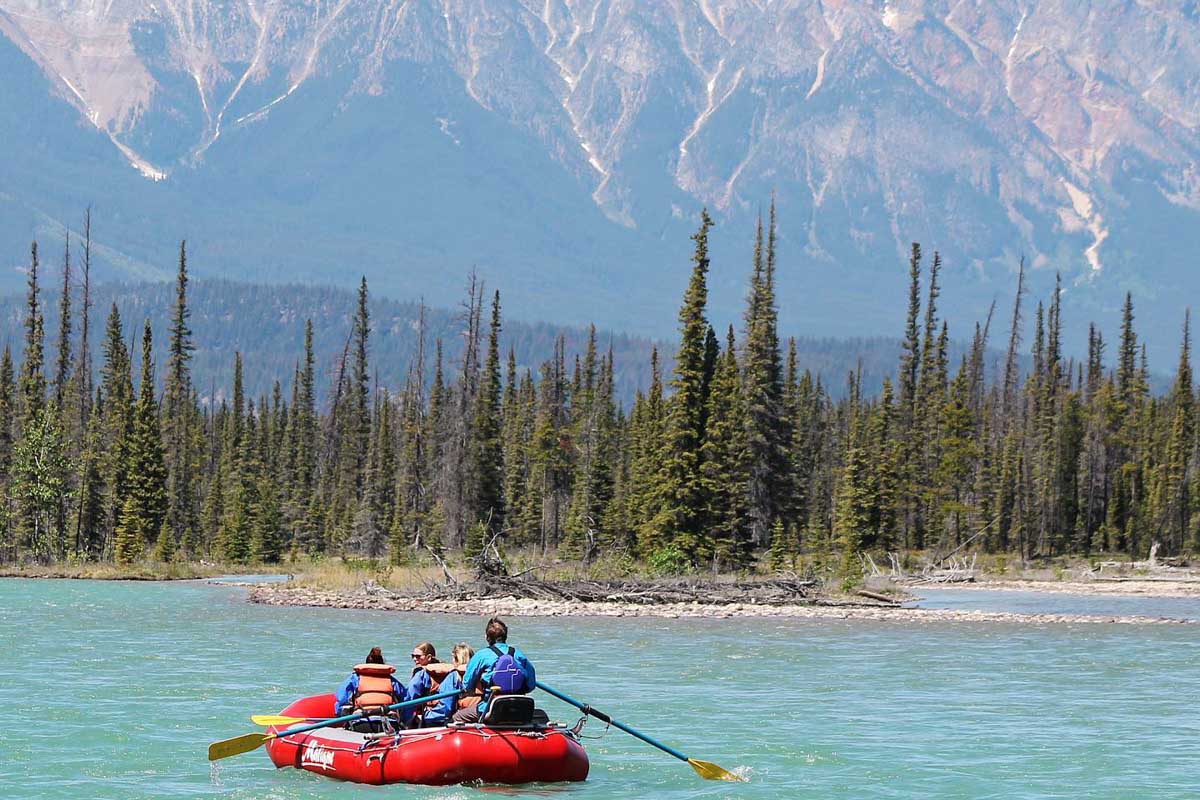 Athabasca Canyon Run Family Rafting with Maligne Adventures