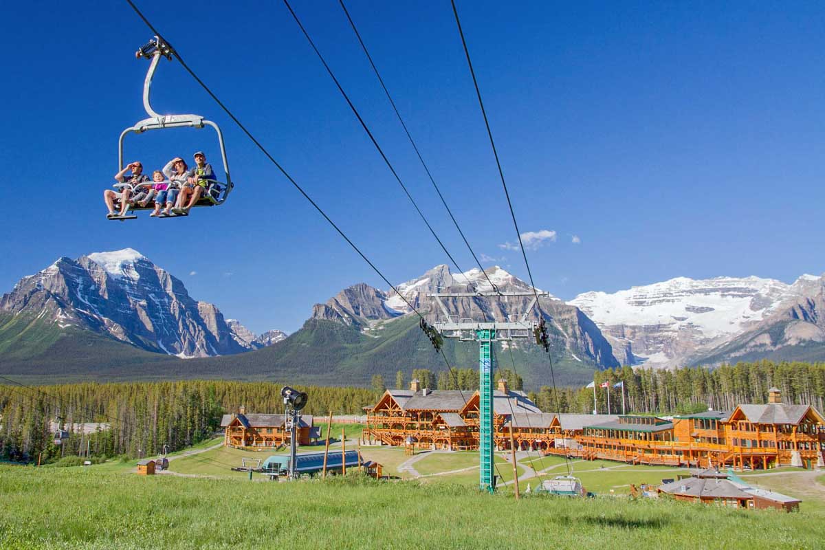 Beautiful day at the Lake Louise Gondola