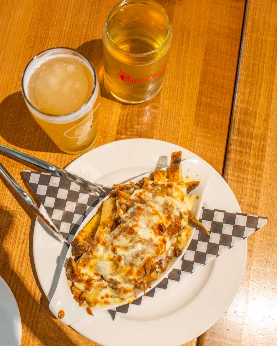 Canadian Poutine on a food tour in Vancouver, Canada