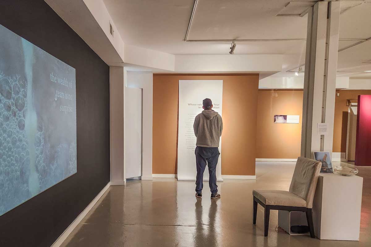 Daniel at the Campbell River Art Gallery