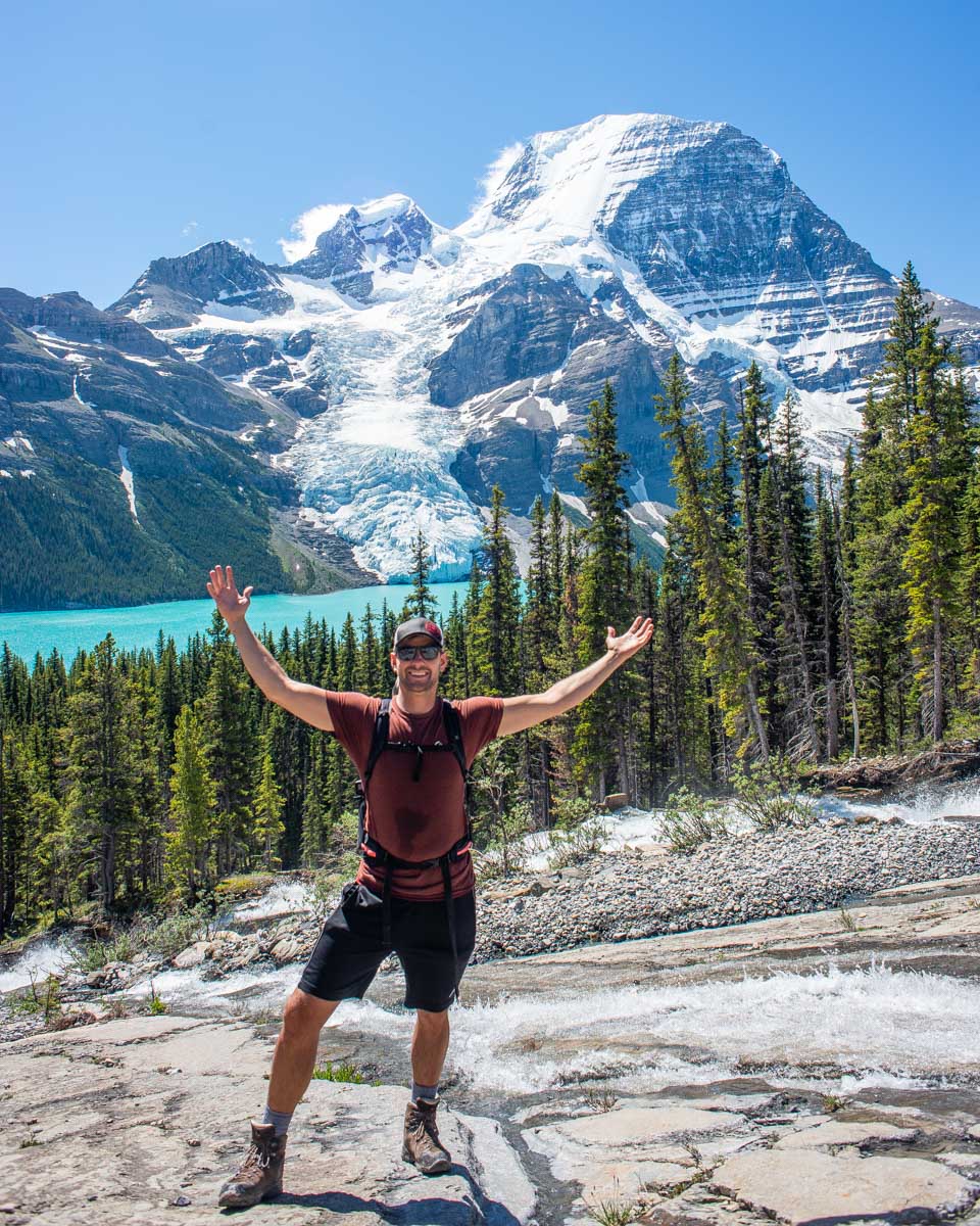 Daniel poses for a photo in Mount Robson Provincial Park