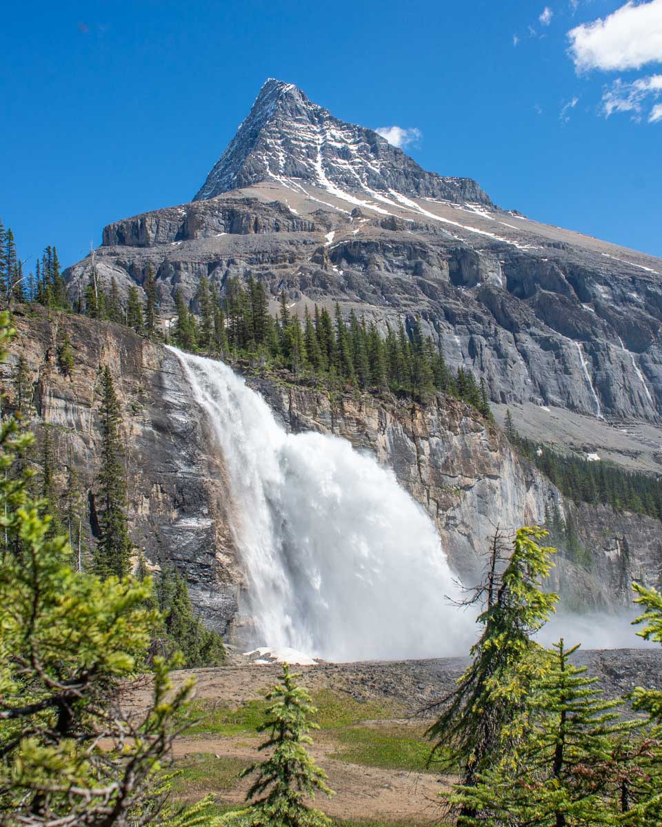 Emperor falls in Mount Robson Provincial Park, Canada