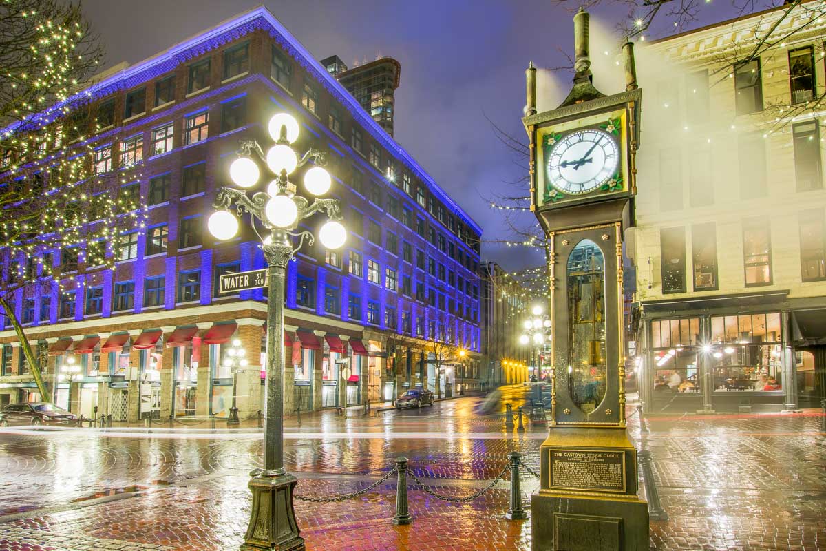 Gastown, Vancouver at night