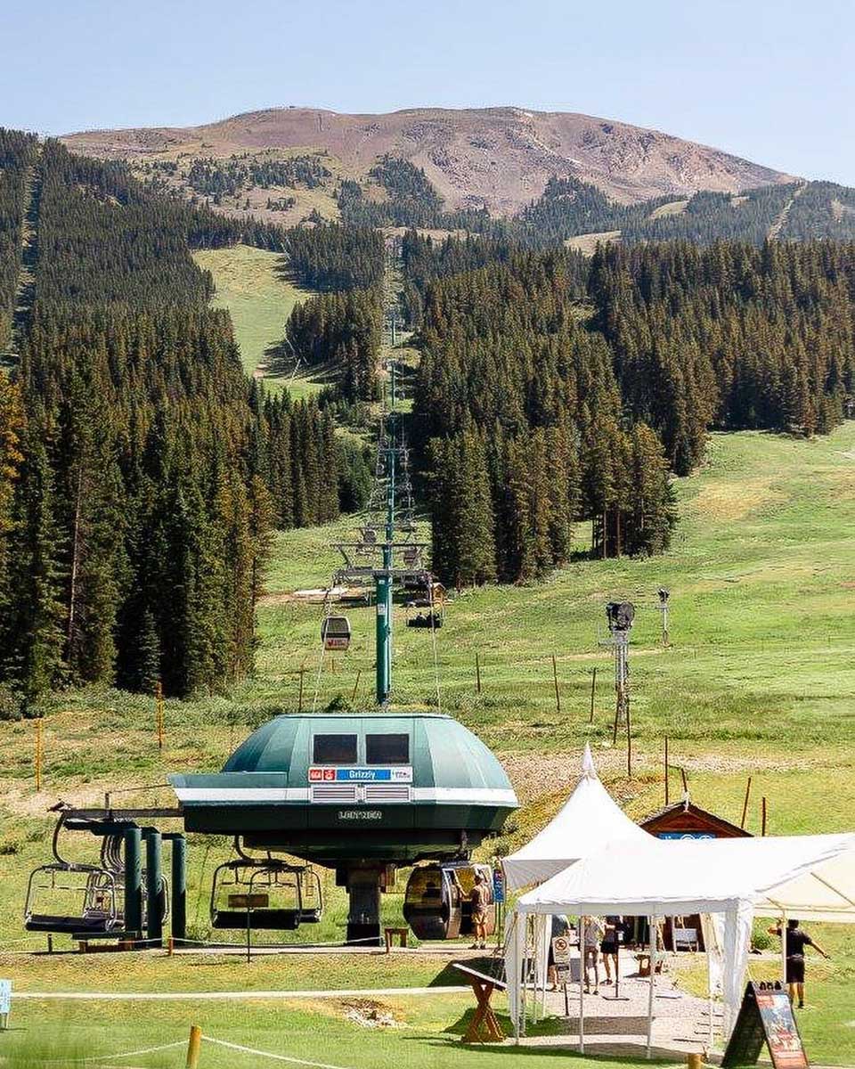 Lake Louise Gondola during a warm summers day
