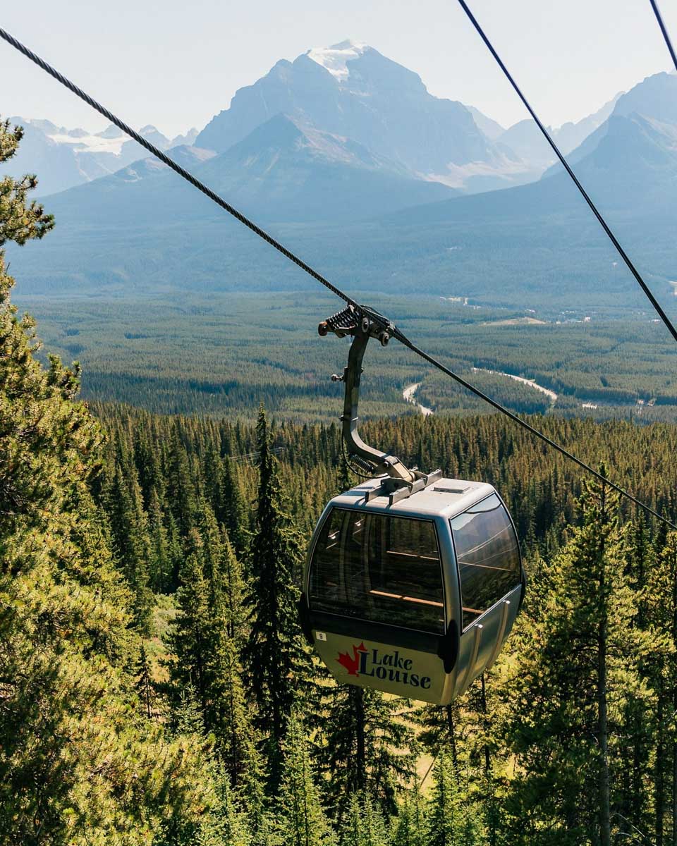 Lake Louise Gondola in summer