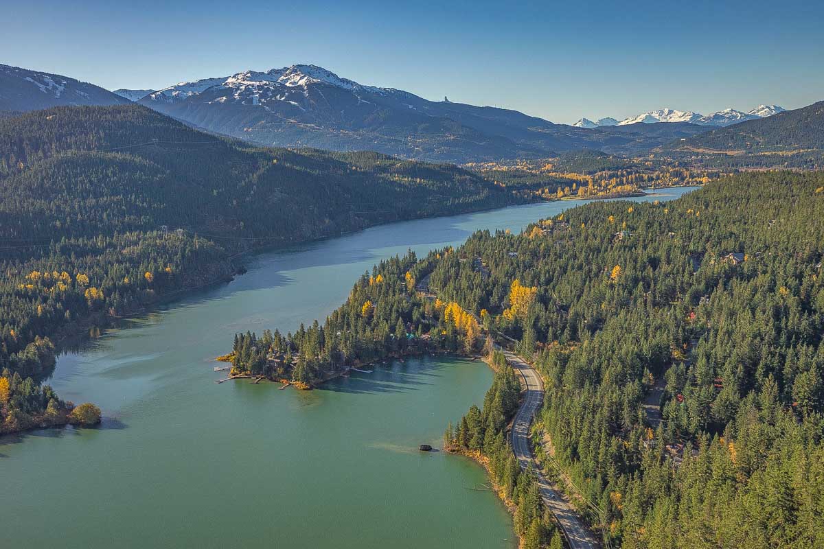 The view from a heli tour with Blackcomb Helicopters in Whistler
